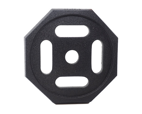 SnapPad Leveling Jack Foot Pad, 14 in Octagon, 1-1/8 in Thickness, Black - BASE1