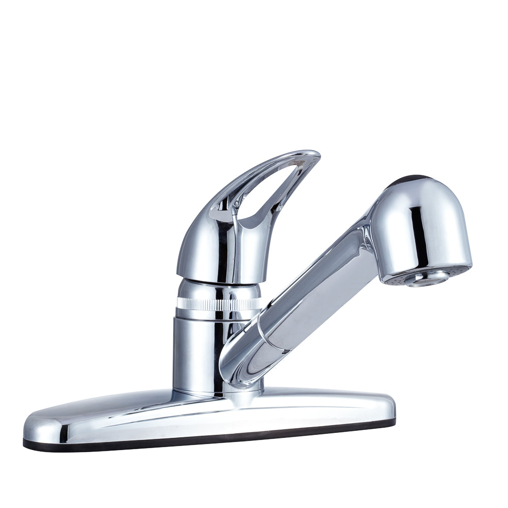 Dura Faucet Faucet, Chrome Plated/Plastic, 3 Hole Application - DF-PK100-CP