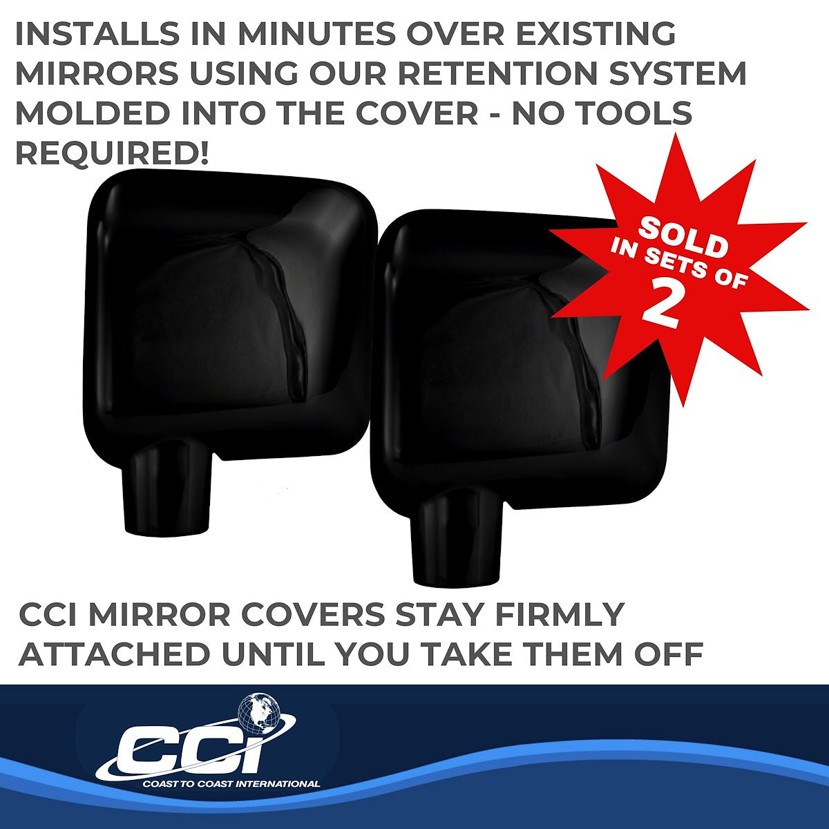 Coast2Coast Mirror Covers CCIMC67401BK product image 3