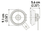 HELLA Horn, S92 Series, 113 Decibels, 24 V - 002768821