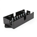 Husky Towing Wire Terminal Block, Attaches 7 Wires, 8-1/4 in Length x 3.44 in Width x 2-3/8 in Height, Black - 33200
