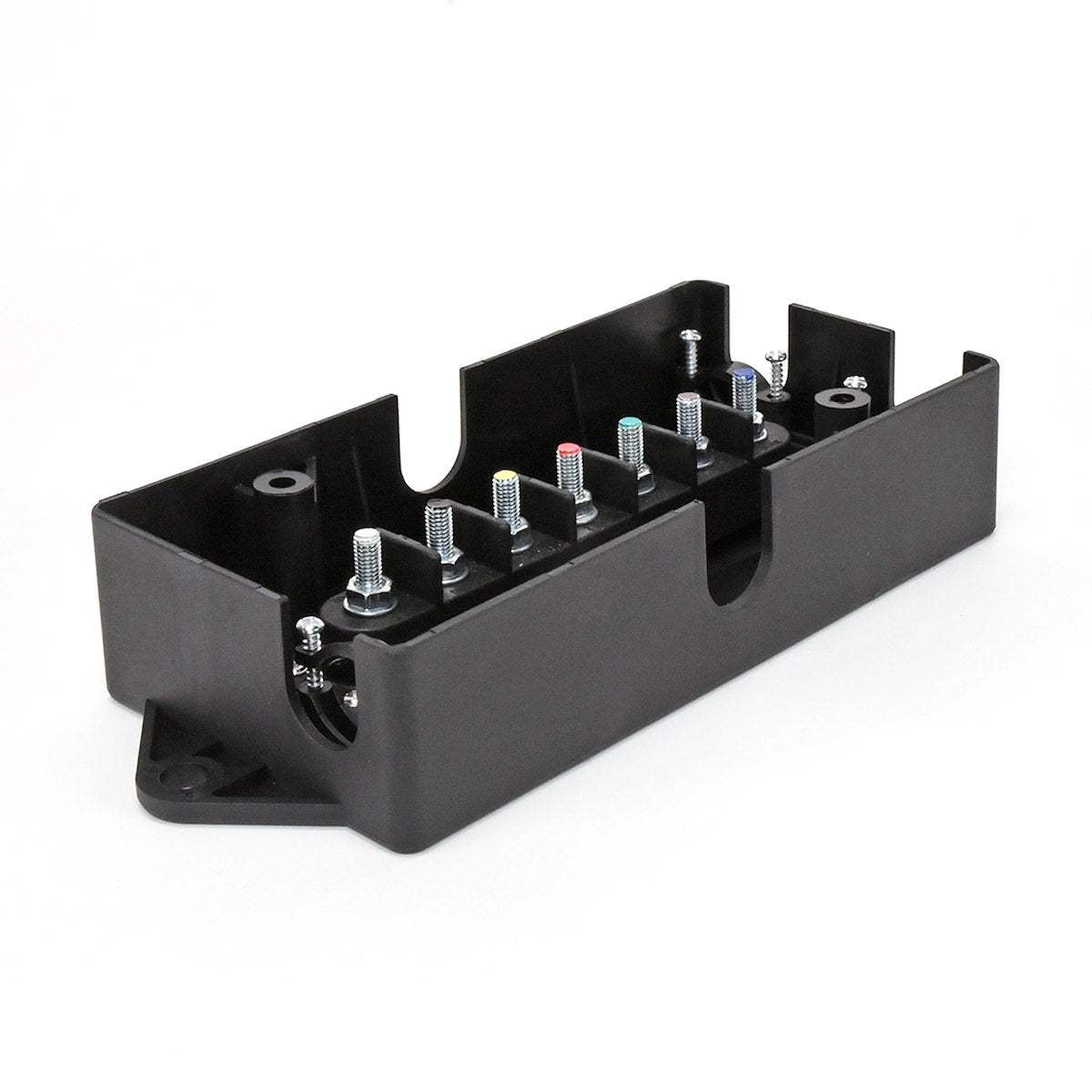 Husky Towing Wire Terminal Block, Attaches 7 Wires, 8-1/4 in Length x 3.44 in Width x 2-3/8 in Height, Black - 33200