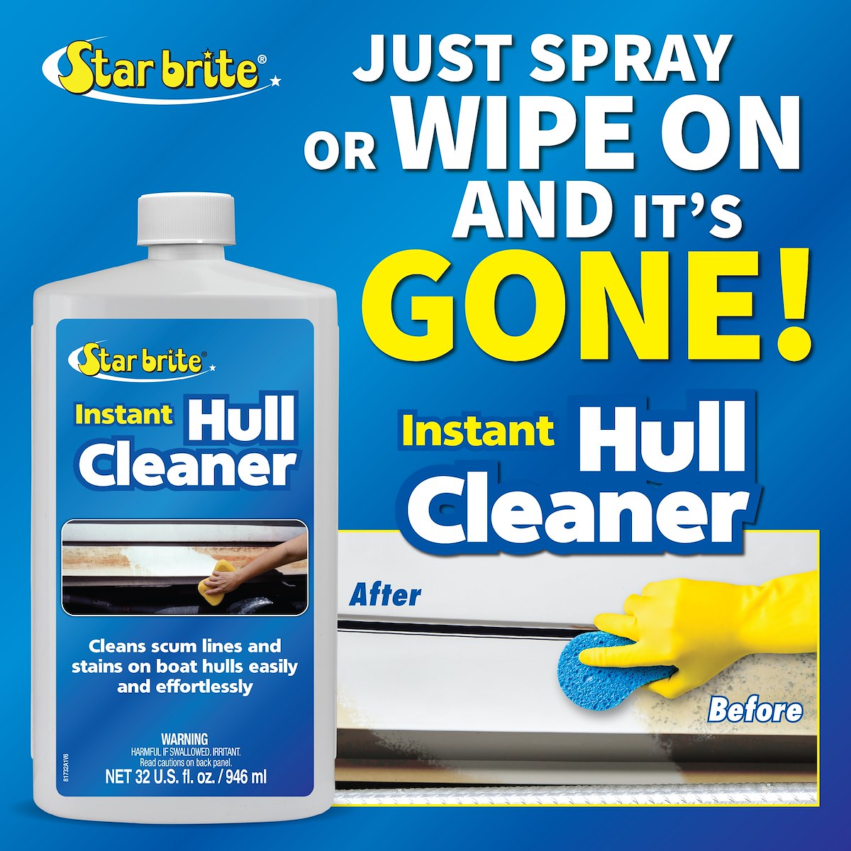 Star Brite Hull Cleaner, 32 oz Bottle - 081732PW