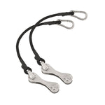 Taco Bungee Cord, 12 in Length, Stainless-Steel Snap Hook, Black - COK-0022-2