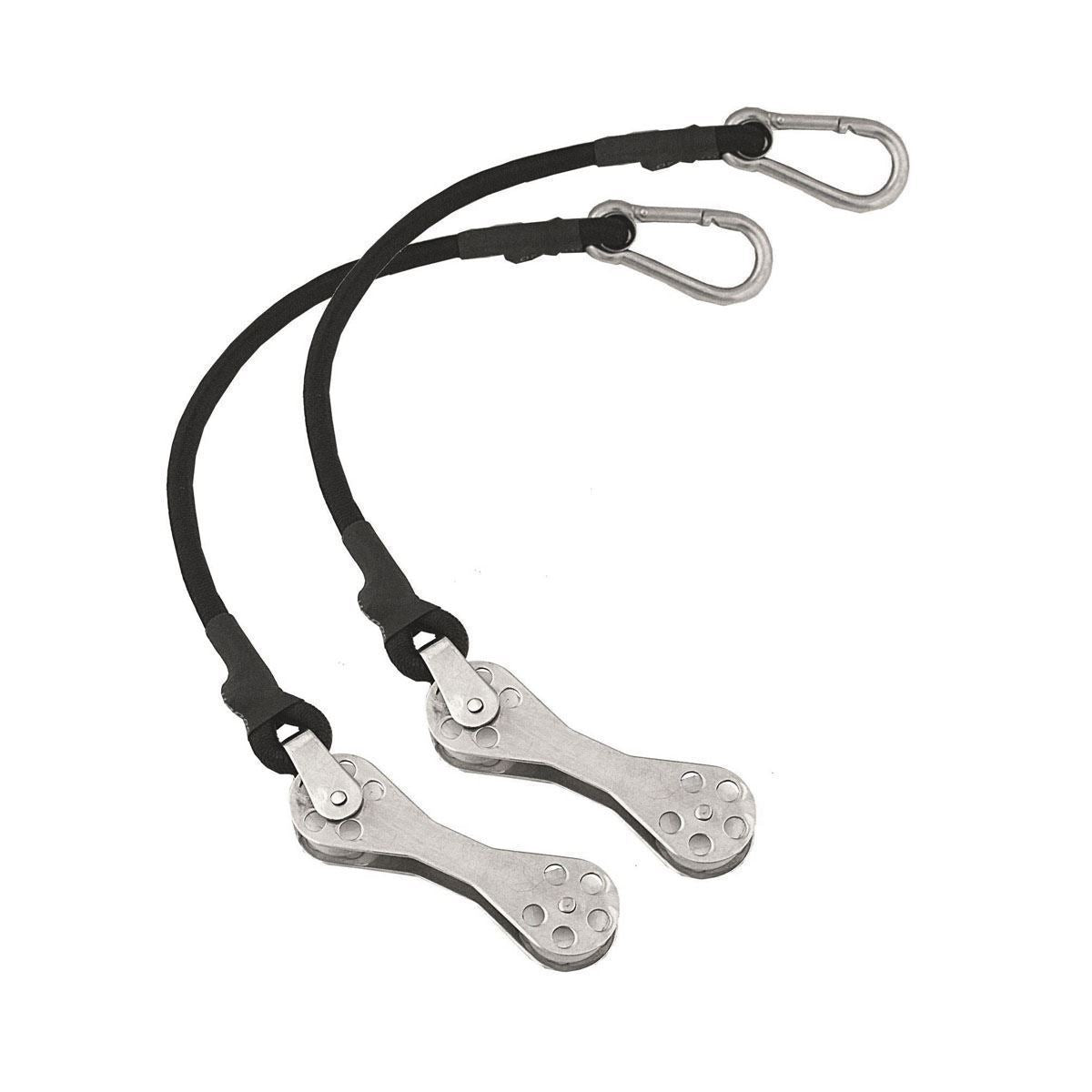 Taco Bungee Cord, 12 in Length, Stainless-Steel Snap Hook, Black - COK-0022-2
