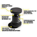 Mob Armor Cell Phone Mount, 90 lb Capacity Magnetic Mount, Blue, Billet Aluminum - MOBN-MX-BLU