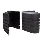Camco Propane Tank Cover, For Dual 20 lb Tanks While Mounted, Black, 29-1/2 in Width x 20-1/2 in Height x 15-1/2 in Depth - 50502