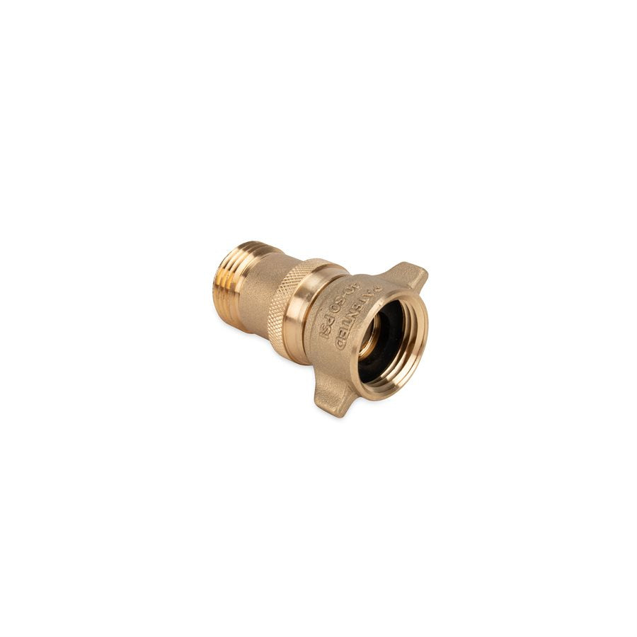 Camco Fresh Water Pressure Regulator, Brass, Preset Pressure Range of 40-50 PSI, Complies With CA and VT Regulations For Brass Content - 40055