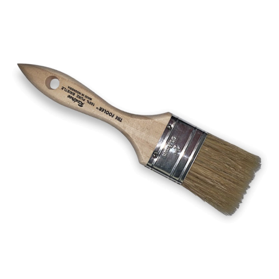 Redtree Industries Paint Brush, 2 in Brush, 1/2 in Thickness, White China Bristle - 10002