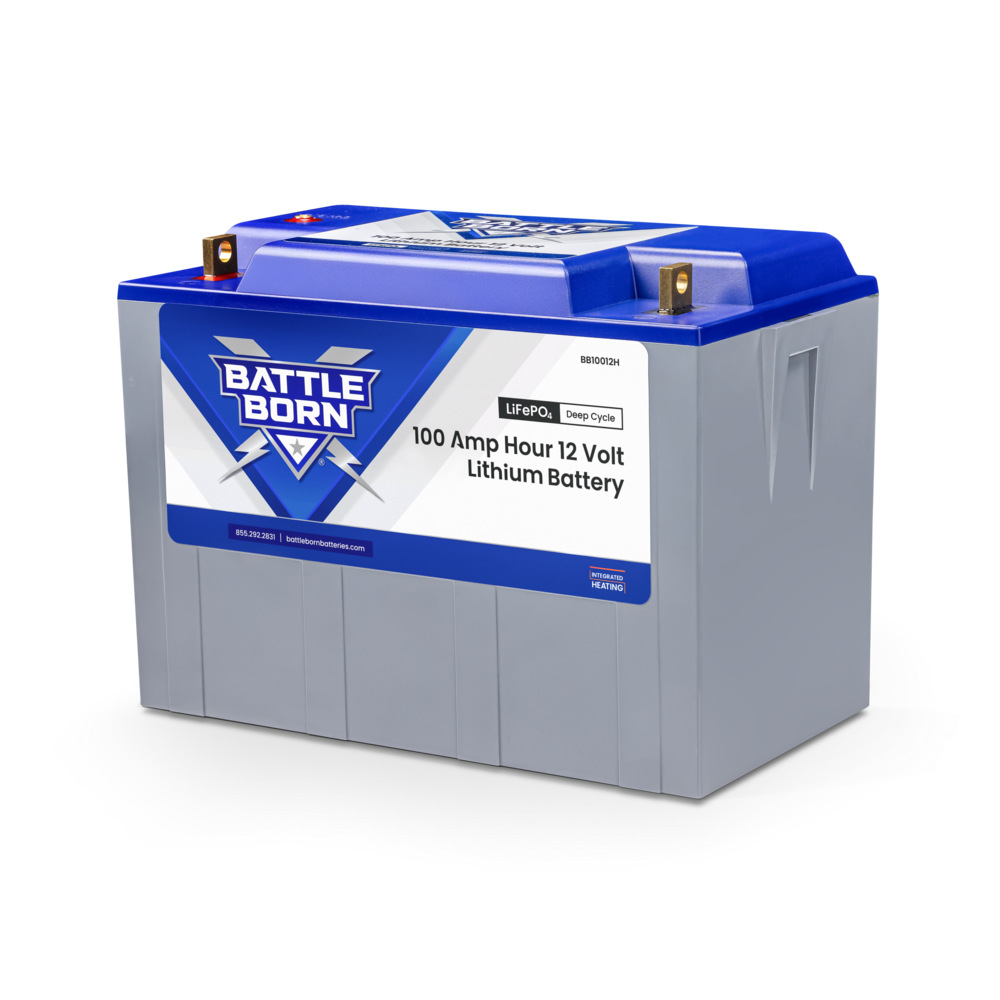 Battle Born Batteries Battery, Group 27/31, 12 V, Lithium Iron Phosphate Style (LiFePO4) - BB10012H