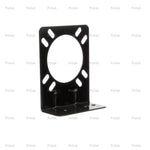 Pollak Trailer Wiring Connector Mounting Bracket, For Use With 7 Way RV Connector, 90 degree Bend, Black - 12-711U