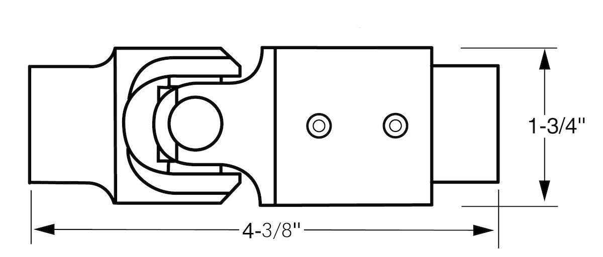 Borgeson Steering Shaft Universal Joint 034931 product image 2