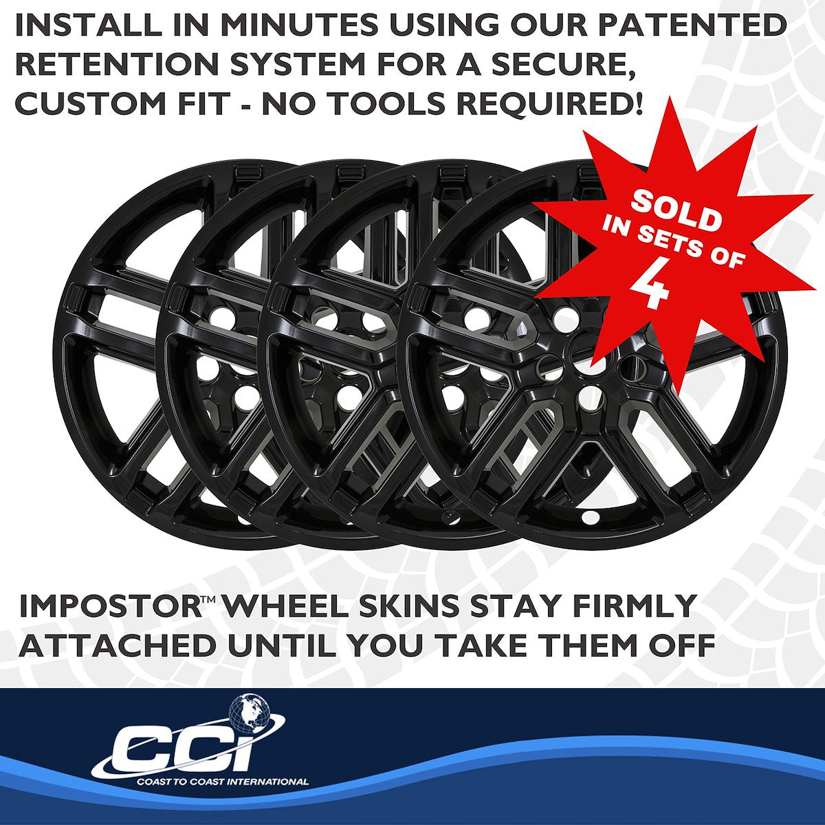 Coast2Coast Wheel Skins & Styled Wheel Covers IMP521BLK product image 6