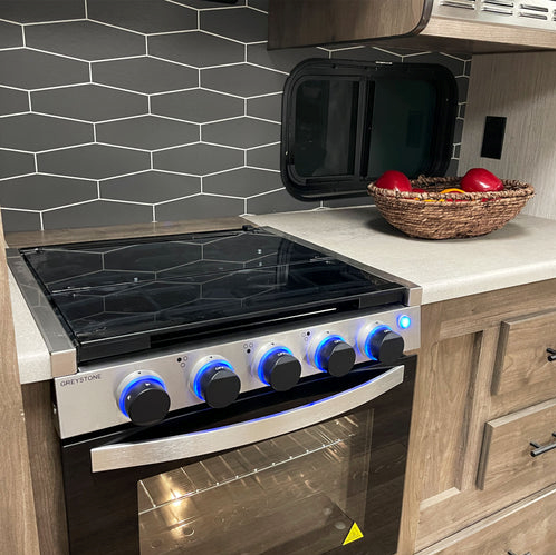 Furrion Stove Top Cover, Replacement For CF-RV17 And CF-RV21 Range Models, For 17 in And 21 in Ranges - CF-RV17-PK02