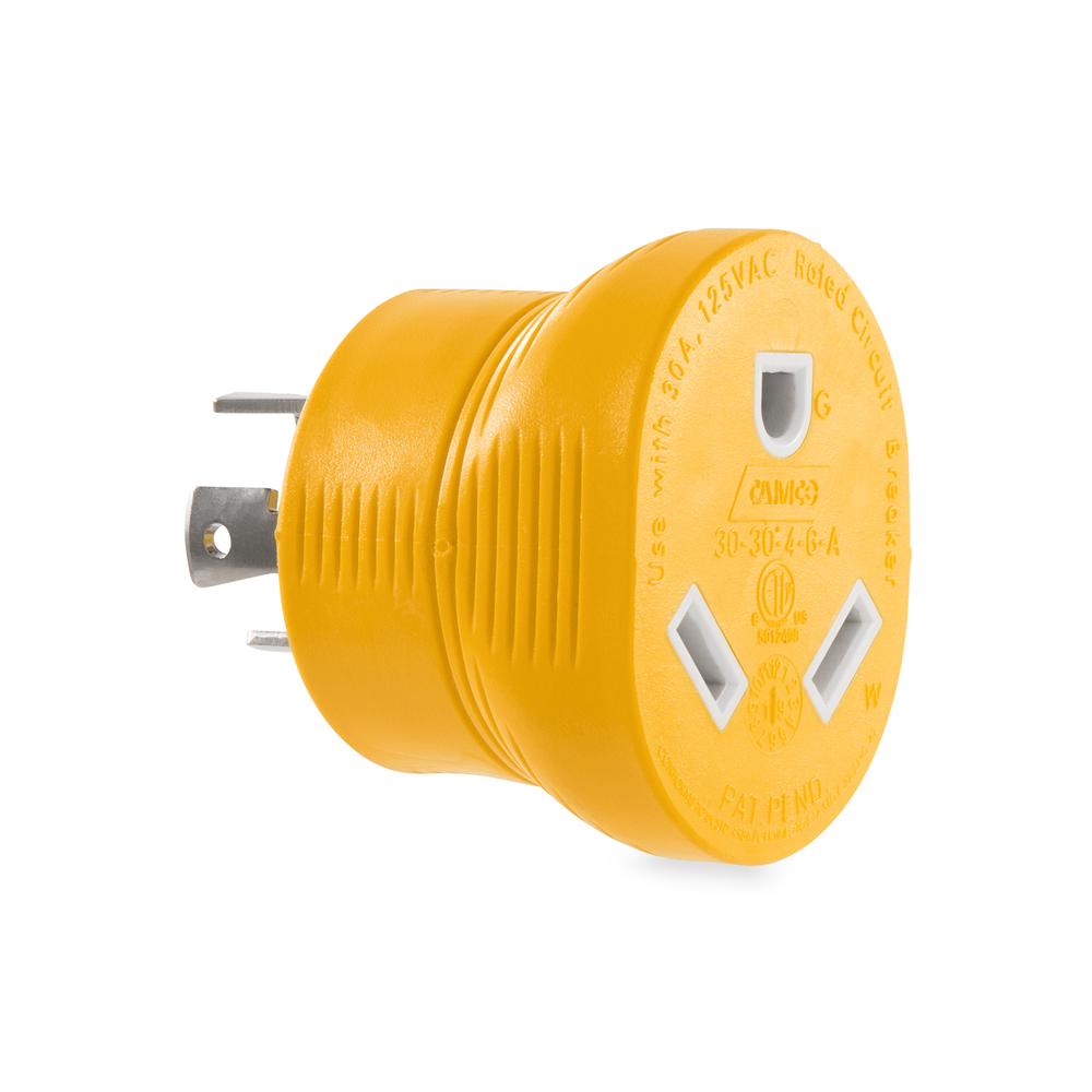 Camco Power Cord Adapter, 4 Prong Adapter - 55338