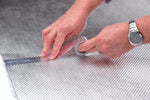 Design Engineering Thermal Acoustic Insulation, 3/16 in Thick, Aluminum Face Bonded To Composite Fiberglass Core, 2 ft Length X 21 in Width - 50501
