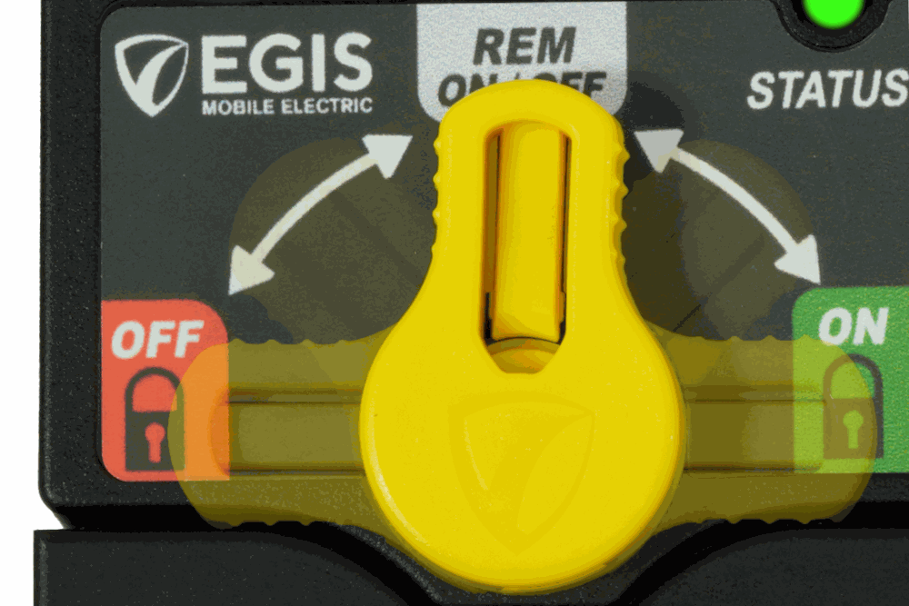 Egis Battery Disconnect Switch, 8 To 36 V DC, 500 amp, 1.3 amp Off-State Current Draw - 8710-1500
