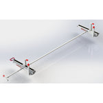 Weather Guard Ladder Rack, EZ Glide 2, White, Aluminum - 2295-3-01