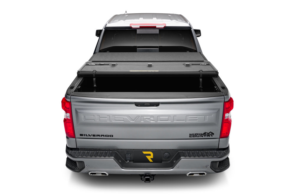 Extang Tonneau Cover, 2 Folds/3 Panels, Textured Black, 1 in Thick EnduraShield Panels With Aircraft-Grade Aluminum Frame - 88653