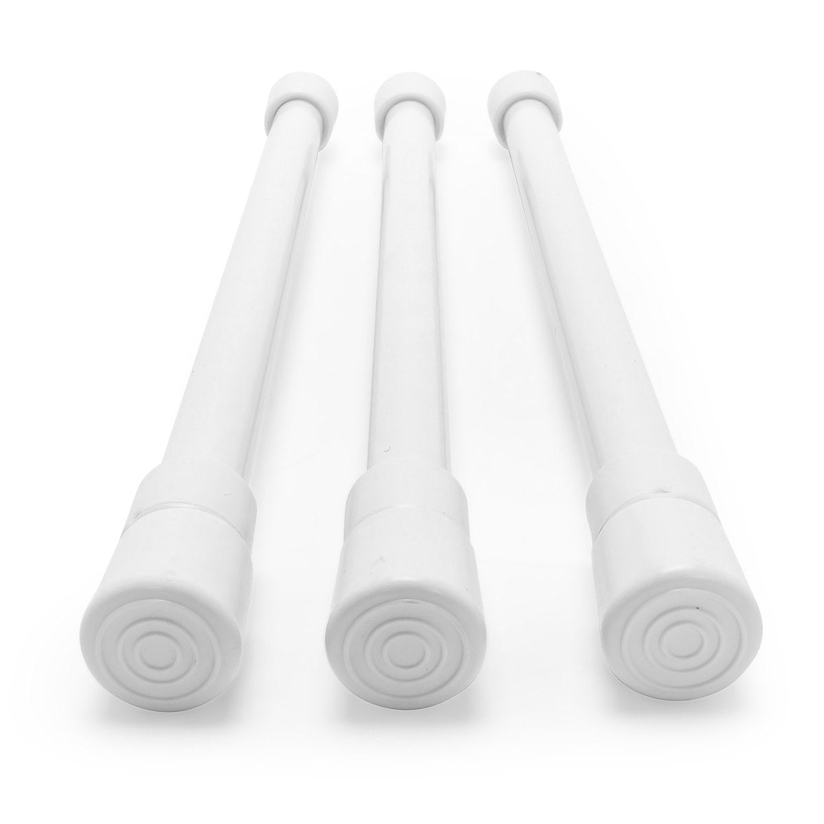 Camco Cabinet Content Brace, Bar Extends From 10 in Length to 17 in Length, White Plastic - 44063
