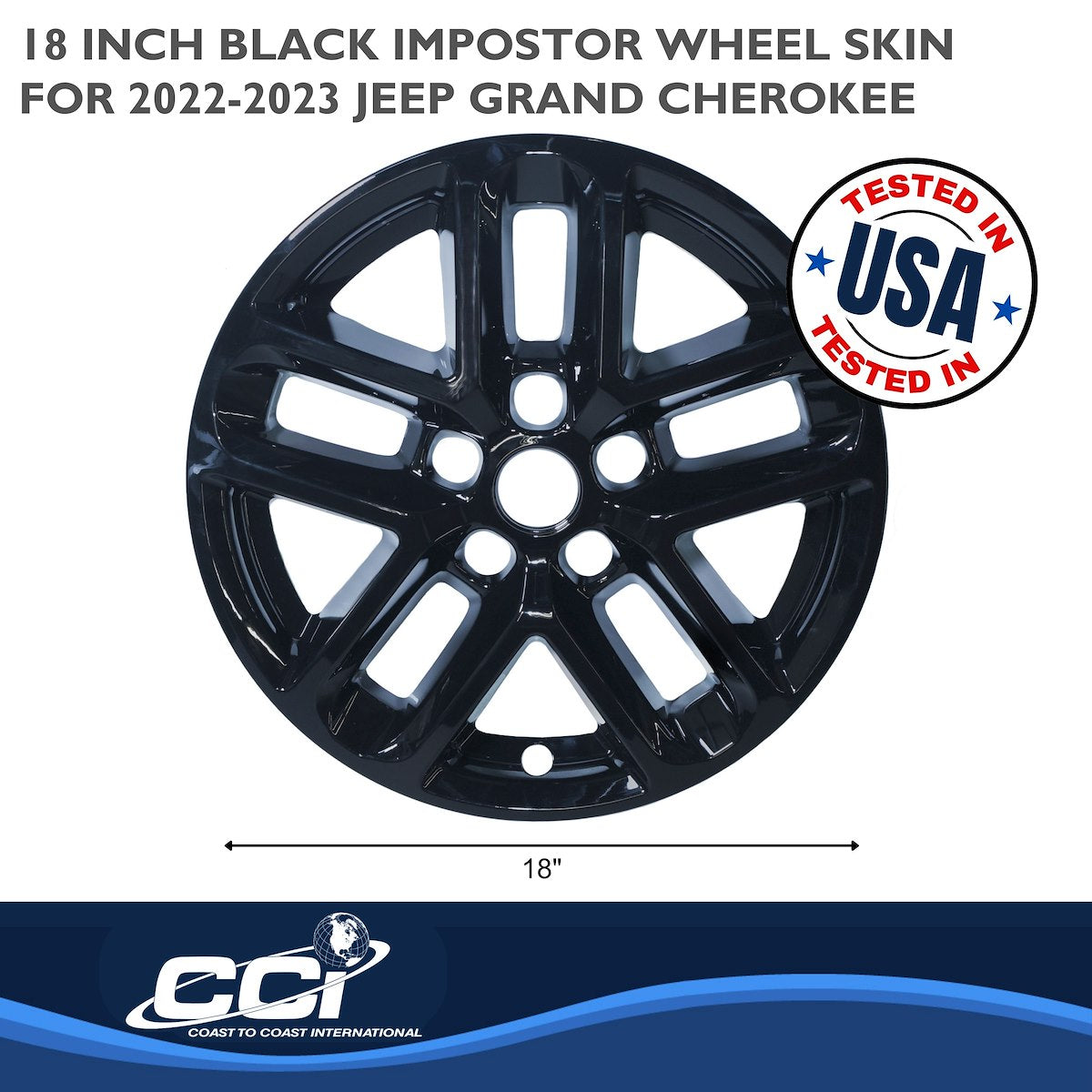 Coast2Coast Wheel Skins & Styled Wheel Covers IWCIMP482BLK product image 3