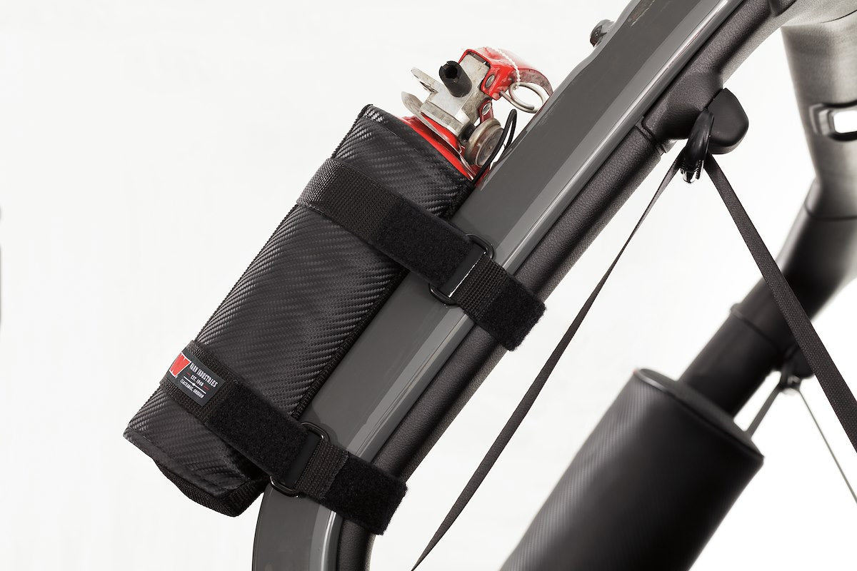 Warn Fire Extinguisher Mount, 2 Velcro Straps, Holds 2-1/2 lb Bottle, Black - 102657