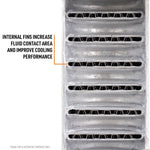 Mishimoto Fluid Cooler, 27 in Length x 6 in Height x 1.25 in Depth Core Dimension, 0.65 qt, 14 Row Cooler - MMTC-GMT-99