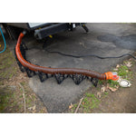 Camco Sewer Hose Support, Holds 15 ft Hose, Black - 43041