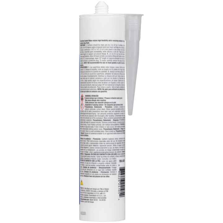 Permatex Gasket Maker, Ultra Black, 13 oz Cartridge, Black - 24105
