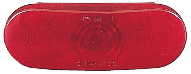 Peterson Manufacturing Trailer Light, Incandescent Bulb, Red Lens, 6-1/2 in x 2-1/4 in - V421R