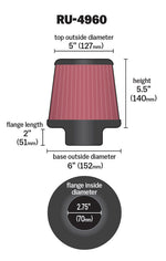 K&N Air Filter Elements RU-4960 product image 6