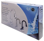 Phoenix Products Faucet, 8 in Deck Mount, 1 Hole Or 3 Hole Application, Ceramic Disc Valve - PF231466