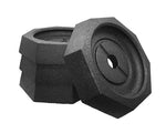 SnapPad Leveling Jack Foot Pad, Fits 10 in Octagon Jack ft, 13-1/4 in Diameter, Black, Set Of 4 - BF10SP4