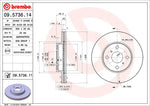 Brembo Brake Rotors 09573611C02 product image 2