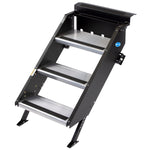 MOR/ryde Entry Step, Gen 2, 3 Manual Folding Steps, Threshold Height Of 34 in To 36 in - STP-207
