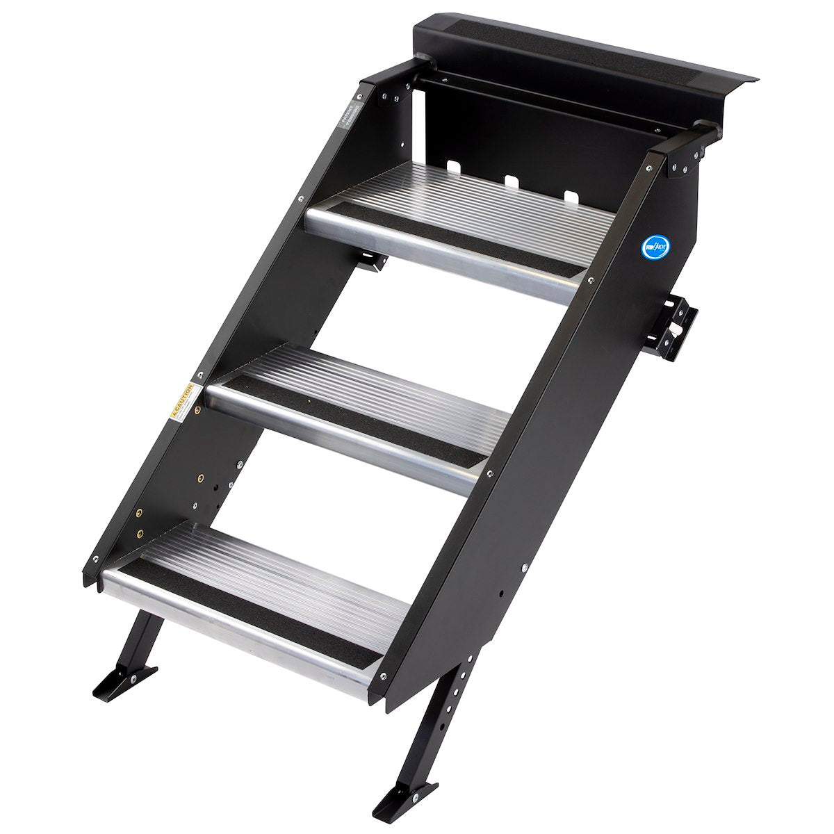 MOR/ryde Entry Step, Gen 2, 3 Manual Folding Steps, Threshold Height Of 34 in To 36 in - STP-207