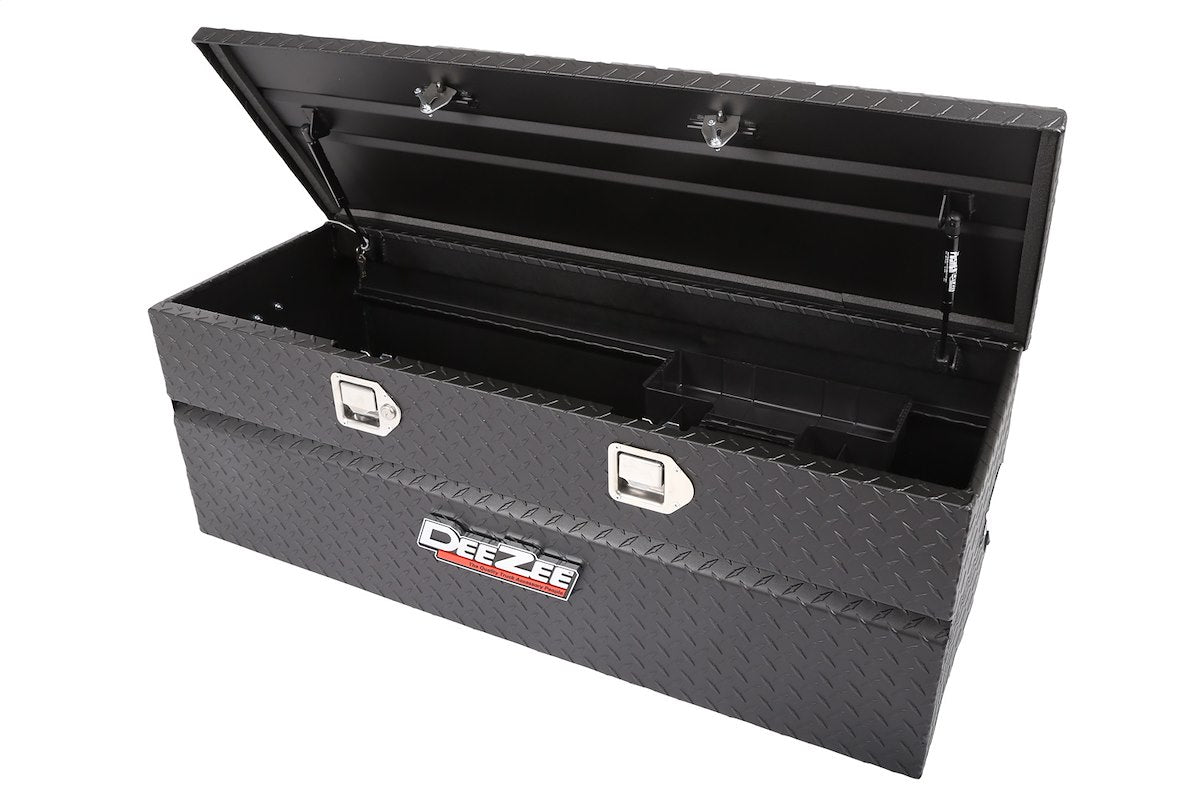Dee Zee Tool Box, Red Label, Black Textured Powder Coated Aluminum, 46.5 in Length x 19 in Width x 16 in Height - DZ8546TB