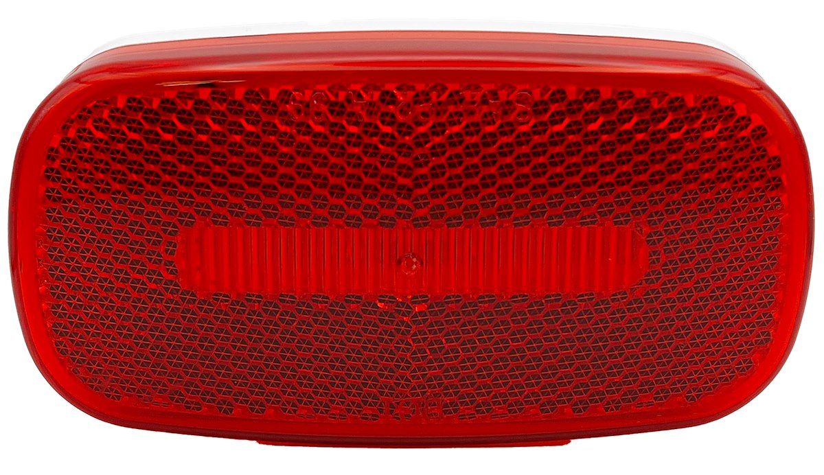 RV Designer Trailer Light, LED Bulb, Red, 4.13 in Width x 2 in Height - L903