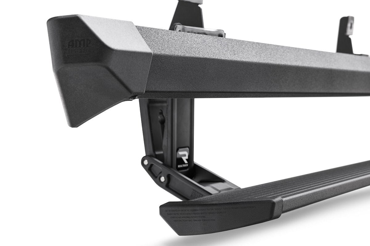 AMP Research Running Board, Textured, Black, Aluminum - 77242-01A