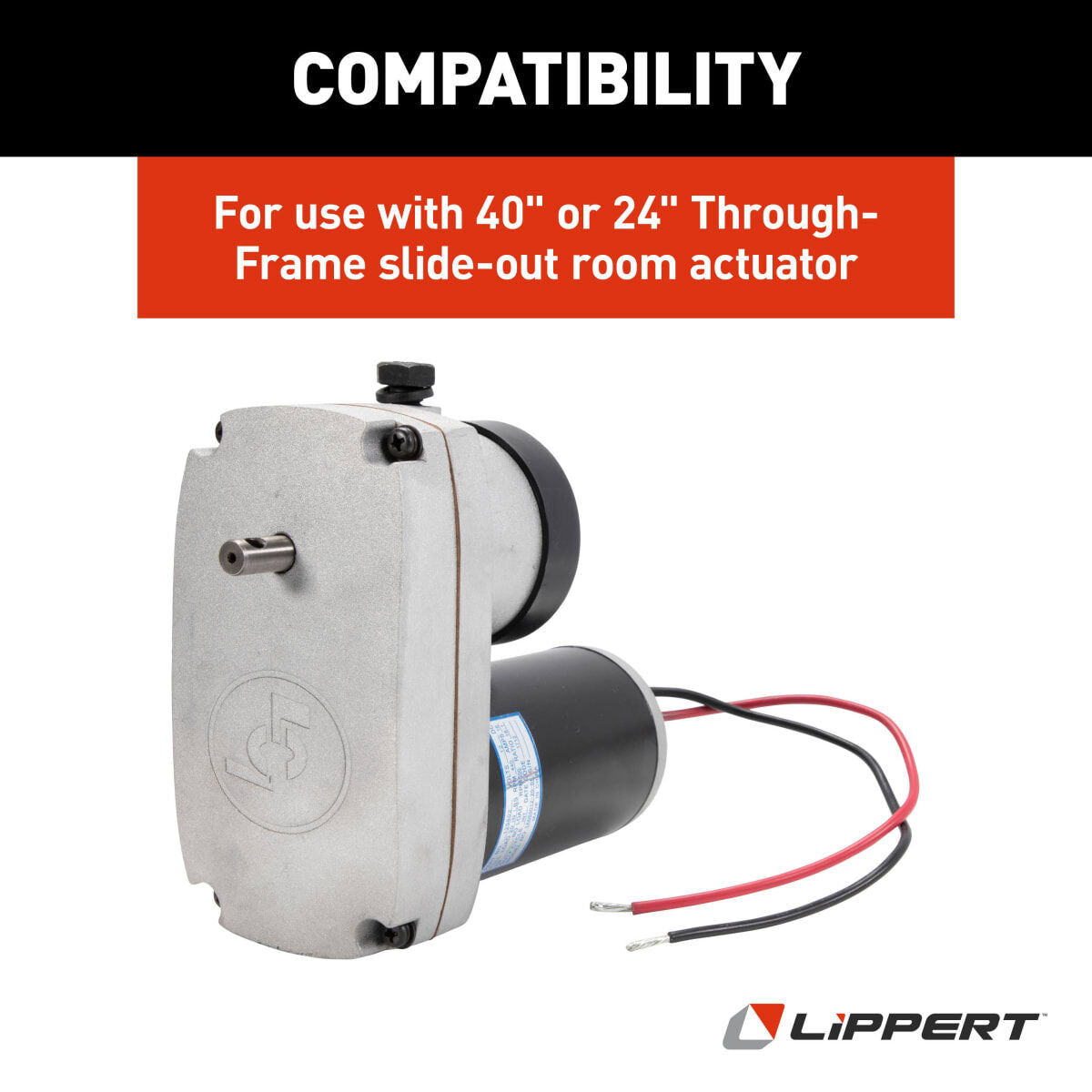 Lippert Slide Out Motor, 9000 RPM, 18:1 Motor - 125802
