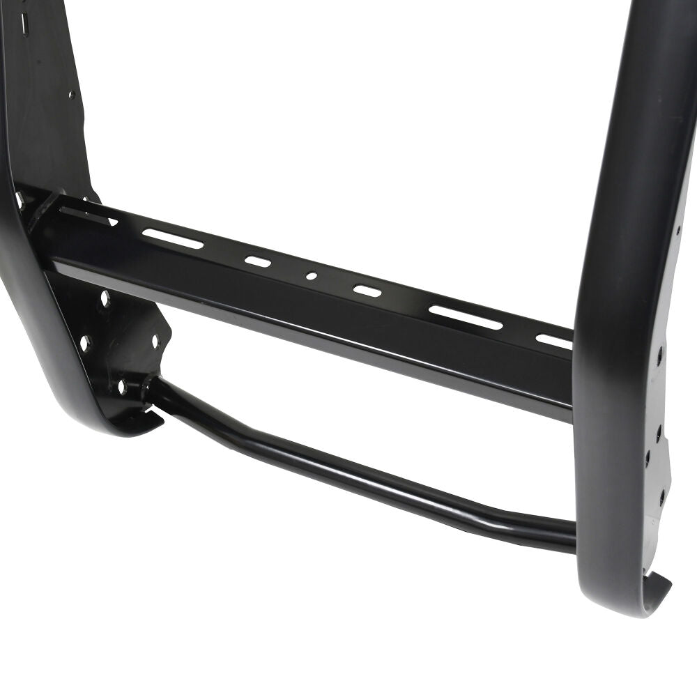Westin Public Safety Bumper Push Bar, Black, HRPO Steel, 2-3/4 in Rubber Strip Uprights - 36-4045