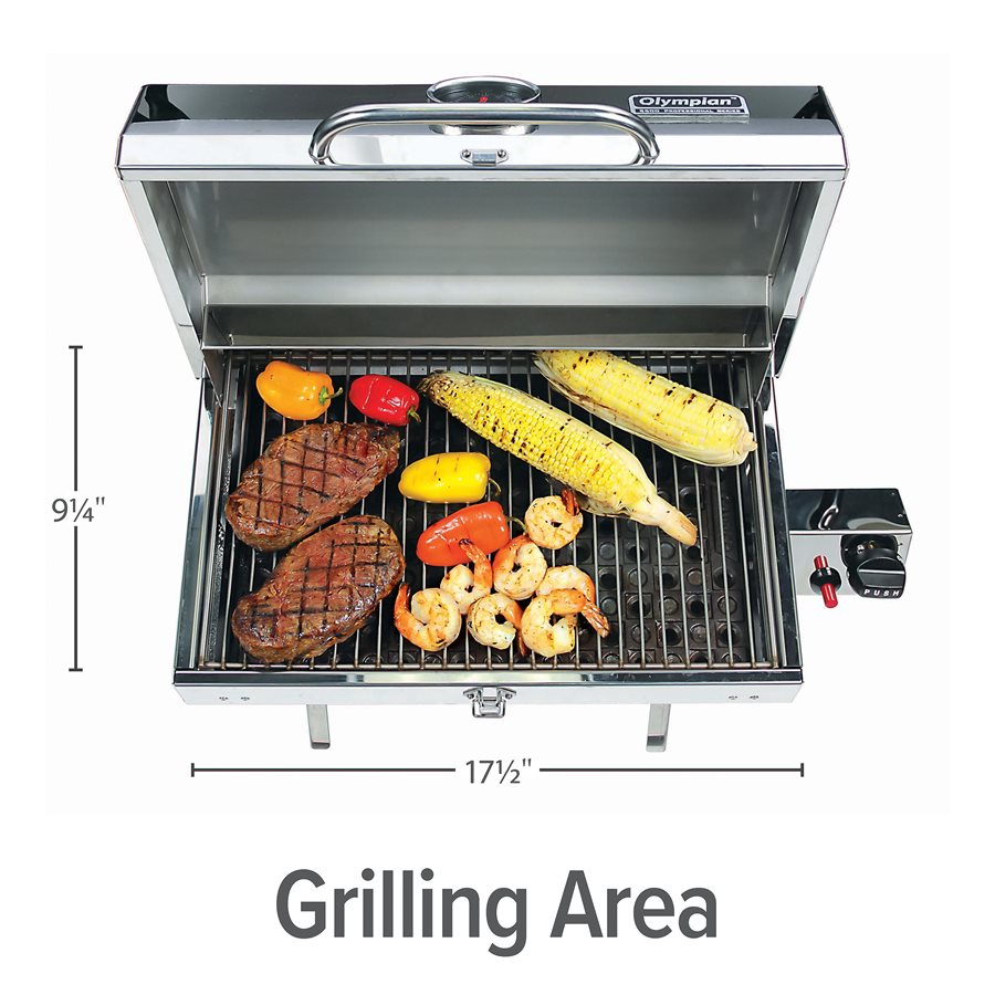 Camco Barbeque Grill, Stainless Steel - 57305