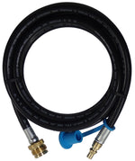 MB Sturgis Propane Adapter Fitting, Brass, With 72 in Length Propane Hose, POL x 1/4 in Male Plug Ends - 103539-MBS