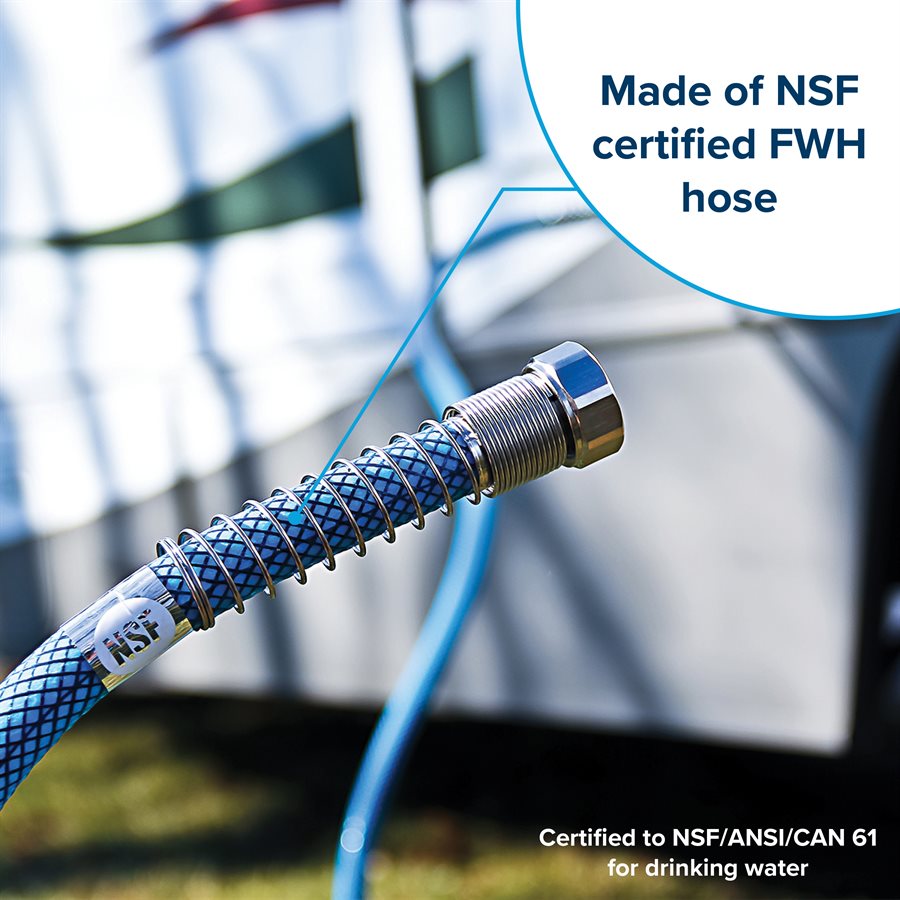 Camco Fresh Water Hose, 5/8 in Internal Diameter, 10 ft Length, 100 PSI Working Pressure - 22823