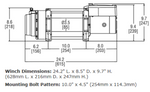 Warn Winch, 16.5ti-S, 12 V Electric, 16500 lb Pull Line Capacity - 97740