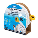Camco Fresh Water Hose, 1/2 in Internal Diameter, 10 ft Length, 100 PSI Working Pressure - 22743