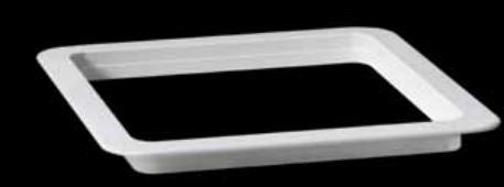 Ventline Roof Vent Trim Ring, 14-1/4 in x 14-1/4 in, 3-1/8 in Depth, Polar White - VA0445-35