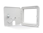 B&B Molders Electrical Cord Hatch, 6-7/8 in Height x 6-3/8 in Width Cutout Dimension, Accepts Up To 30 amp/50 amp Cords, Polar White - 94337