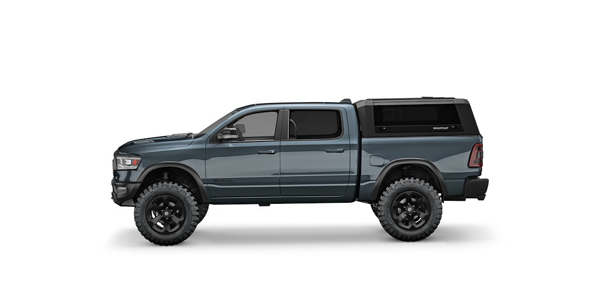 SmartCap Truck Cap, Holds Up To 330 lb When Moving And 770 lb When Parked, Matte Black, Stainless Steel - EV1005-MB