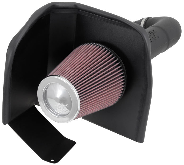 K&N Cold Air Intake, 63 Series AirCharger, Black High Density Polyethylene Tube - 63-3082